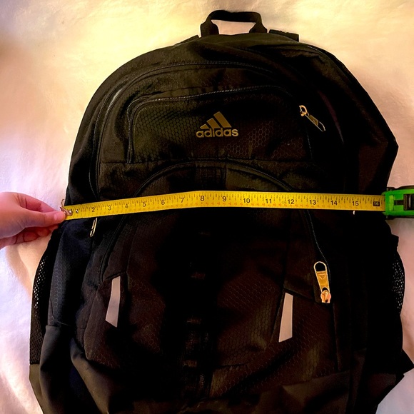 Adidas backpack. Black with gold hardware - Picture 3 of 10